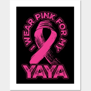 I wear pink for my Yaya Posters and Art